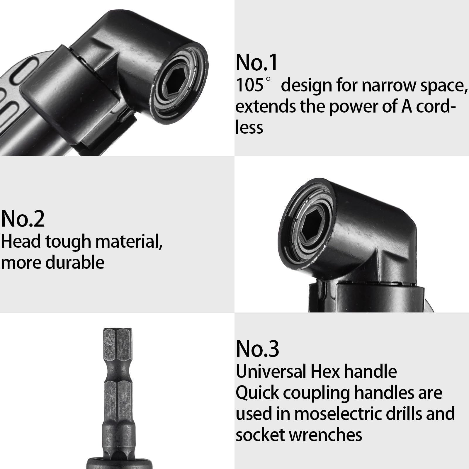 Drill Bit Extension Set - Reach Tight Spaces -6