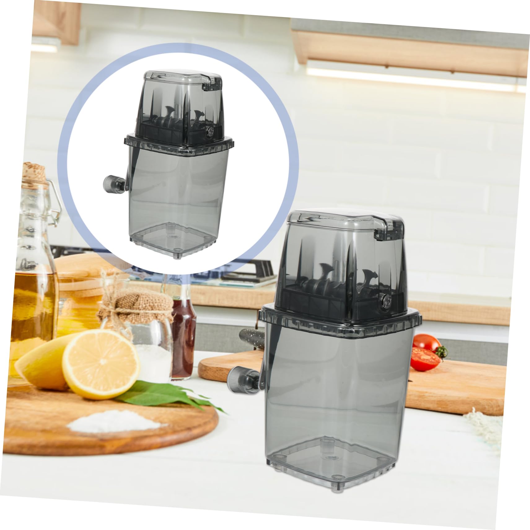jojofuny Tritaghiaccio Manuale Piccolo 2l in Acciaio Inossidabile e Plastica Pp per Coni alla Neve e Regalo per Casa