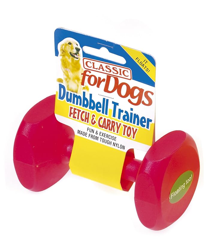 Brinquedo de busca para cães em nylon resistente CLASSIC, Grande, 180 mm, Rose Red