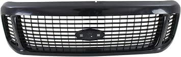 Compatible with 01-04 Excursion Front Grill Grille Assembly Black Shell & Dark Gray Insert