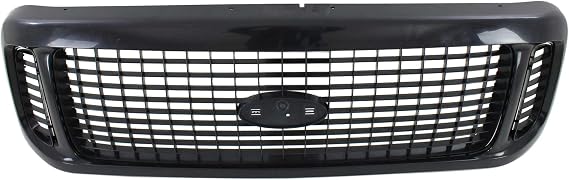 Compatible with 01-04 Excursion Front Grill Grille Assembly Black Shell & Dark Gray Insert