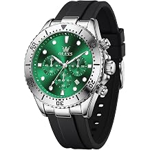 OLEVS Mens Watches Black Strap, Professional Chronograph Watch for Men
