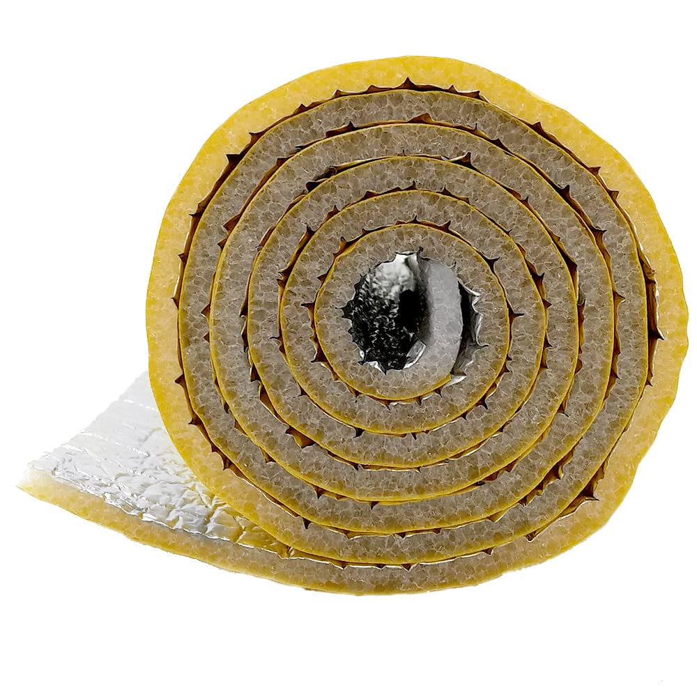Aislante térmico autoadhesivo para coches, furgonetas, camper, caravanas (10 m x 1,20 m) - Aislamiento con cara adhesiva para fácil colocación