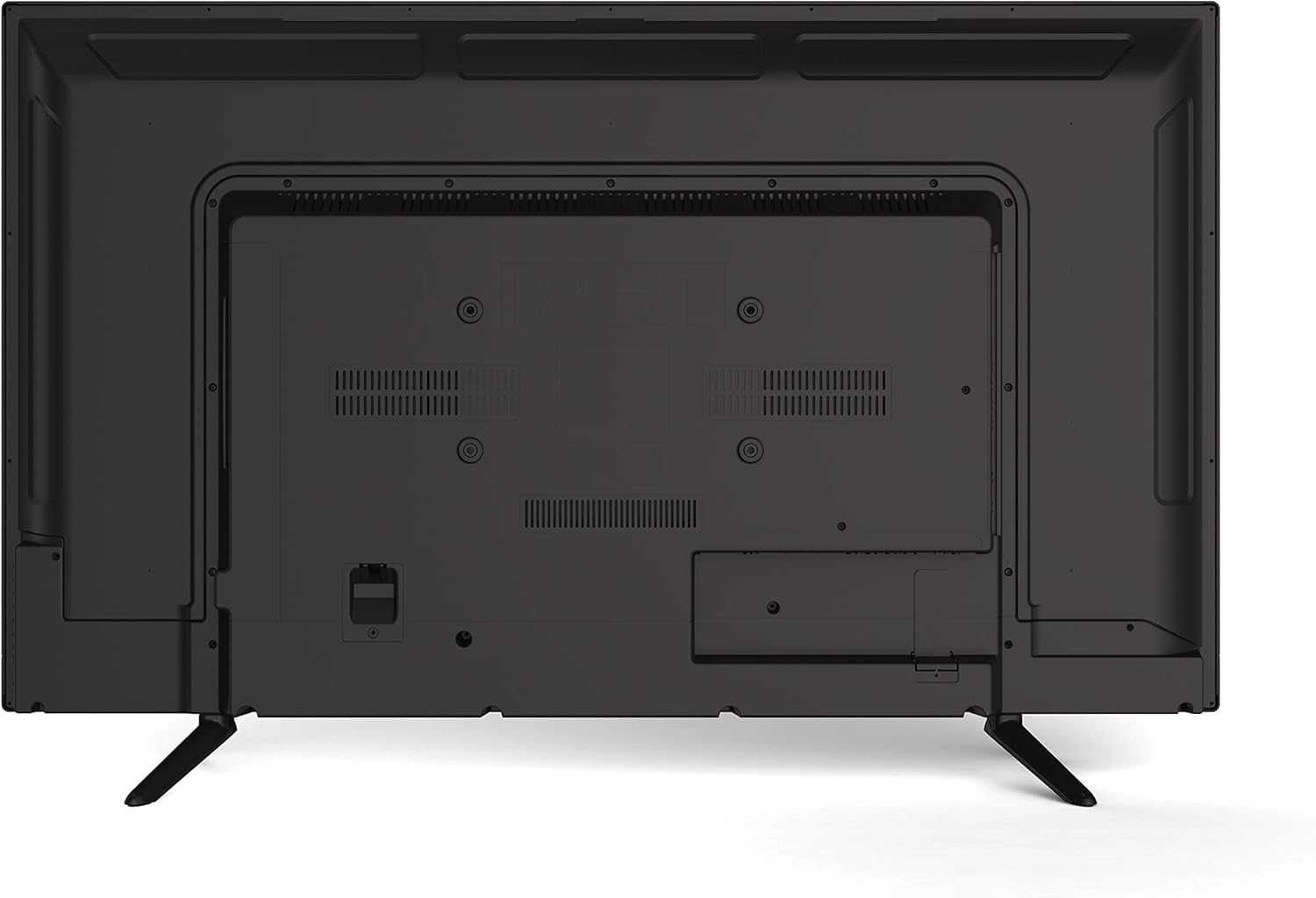 Tilbage view of the RCA RLDEDV4001 40-Inch LED TV showing various input and output ports.