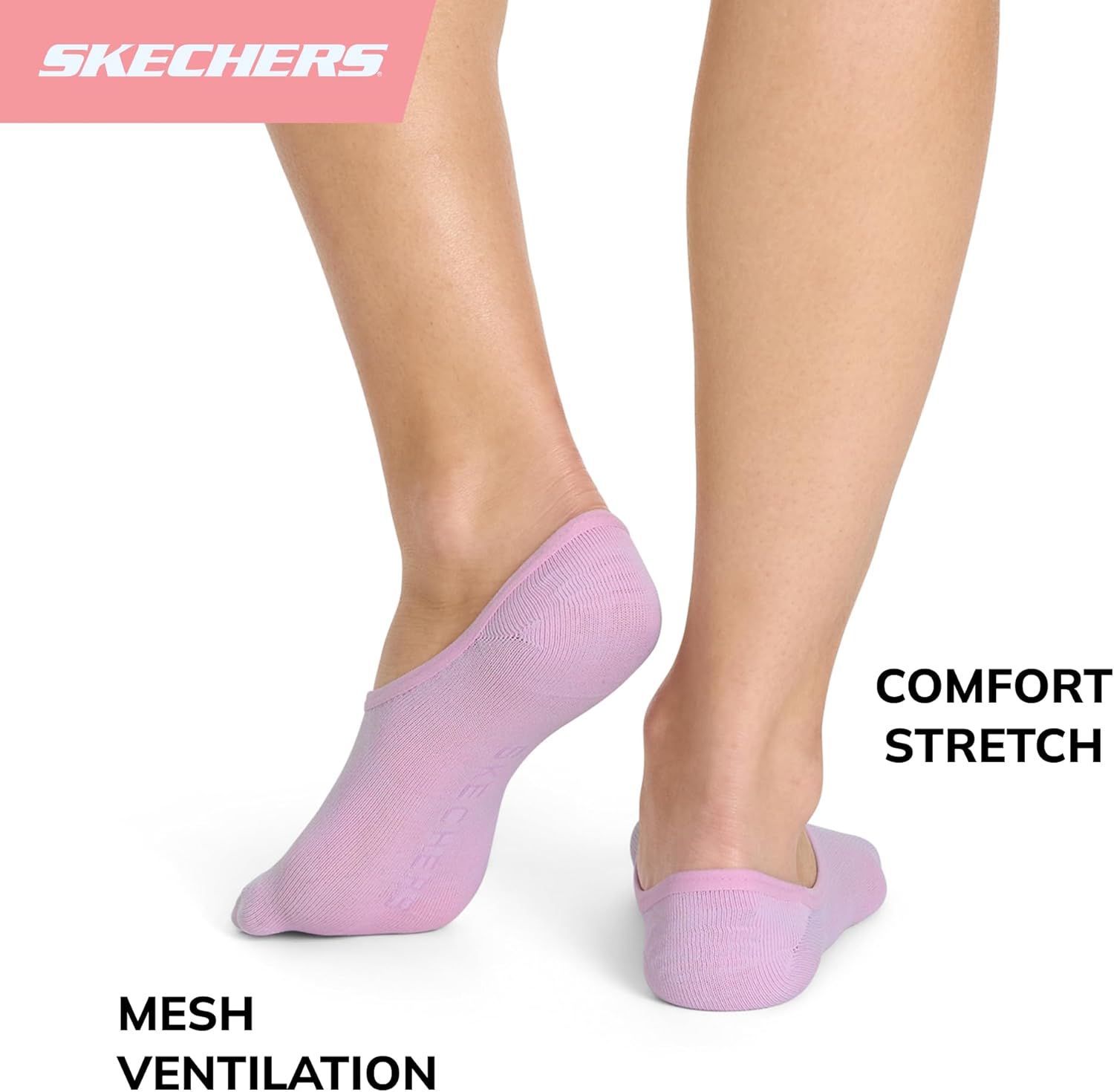 Skechers Women's Slip-ins 5-Pack Performance No Show Liners, Lightweight & Breathable Mesh - Image 5