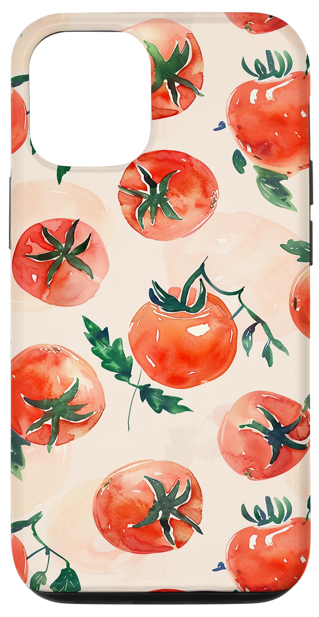 Tomato Pattern Vegetable Gardening Case for iPhone 12/12 Pro