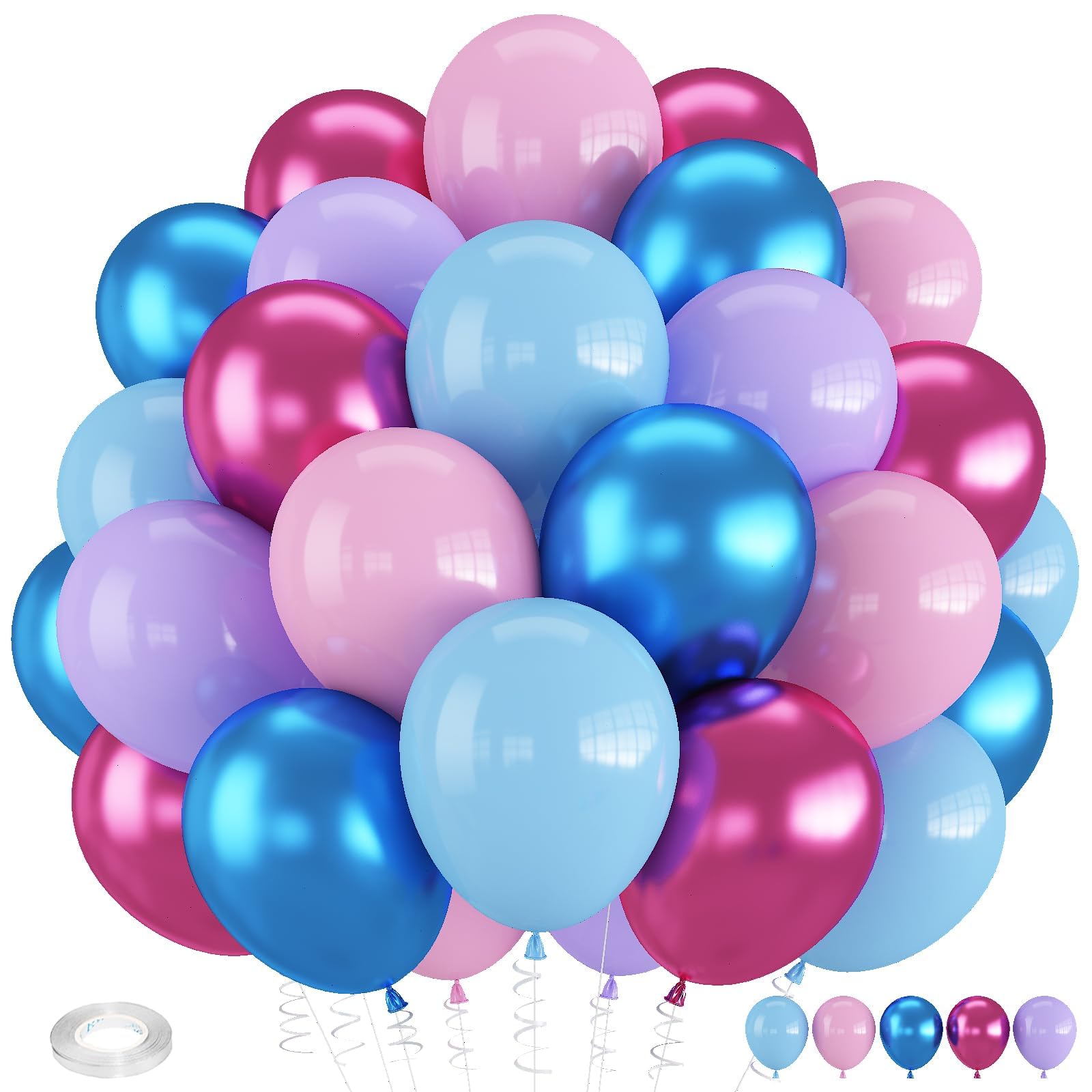 Froova Black and Gold Balloons, 12 Inch Graduation New Year Party Balloons โ image 1