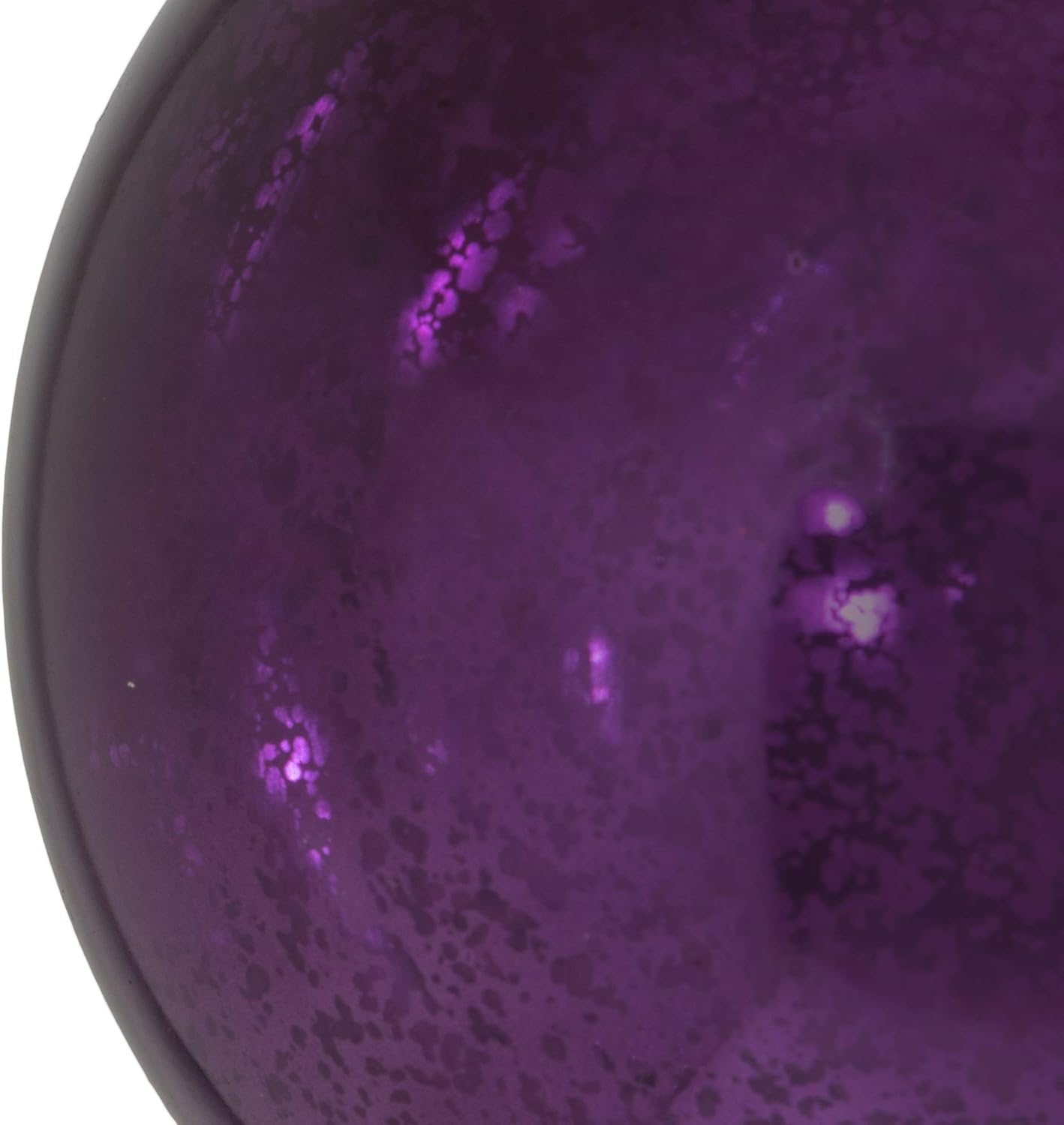 Vickerman 6" Christmas Ornament Ball, Plum Shiny Mercury Finish, Shatterproof Plastic, Holiday Christmas Tree Decoration, 4 Pack