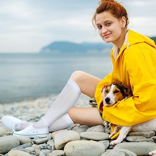 Miniatura 5 de Geyoga 3 pares de calcetines holgados de algodón para botas de punto, calcetines largos suaves para invierno, para mujeres y niñas