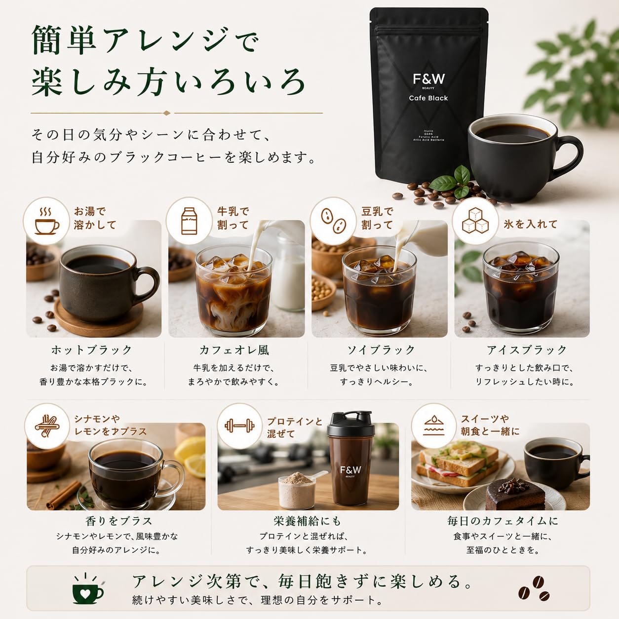 Amazon | F&W 管理栄養士監修 美容サポート ダイエットコーヒー