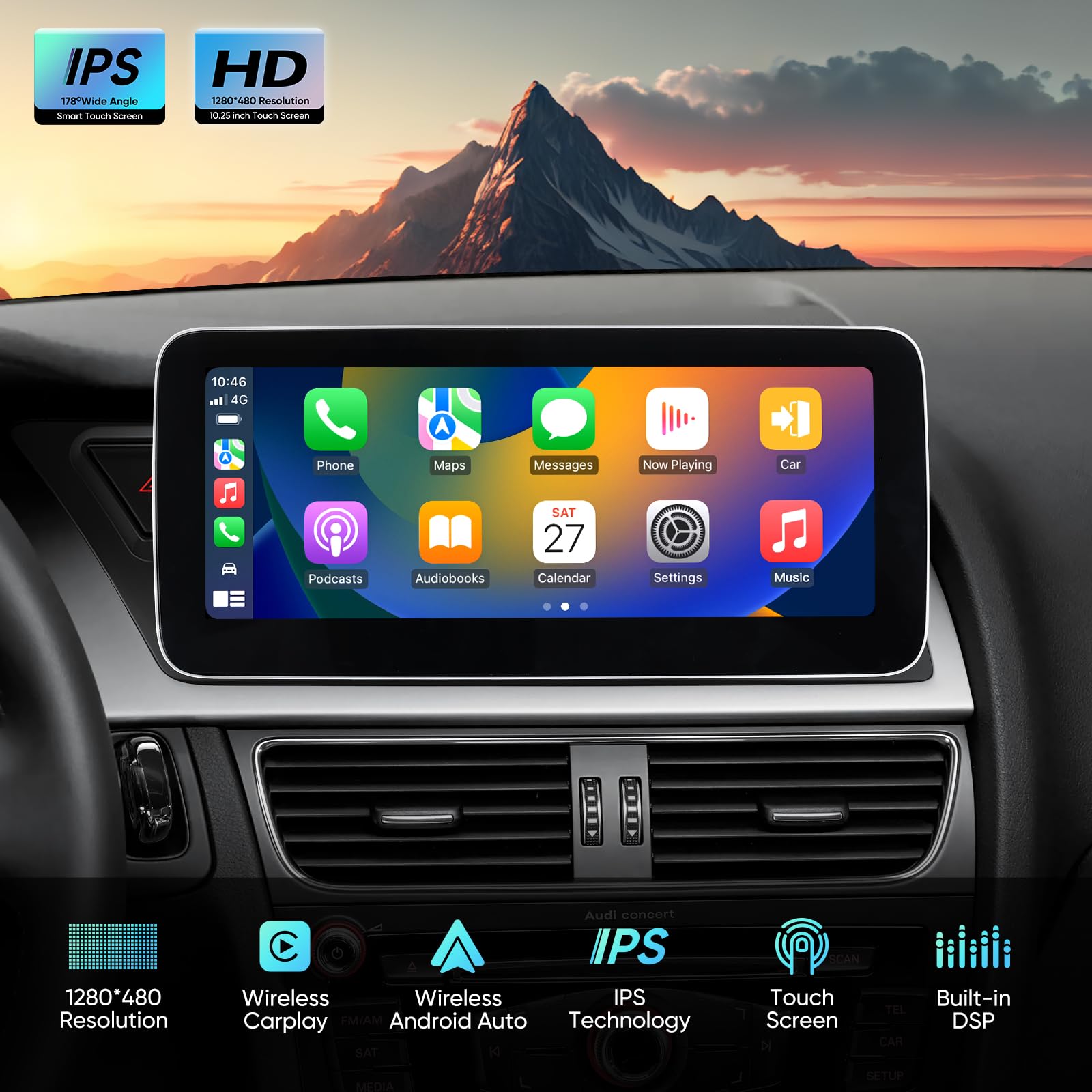 Audi A4 A5専用 10.25型 CarPlayナビ GTRUI 美品 Amazon.com: GTRUI 10.25 Inch Car Stereo for Audi A4 A5 S4 S5 B8