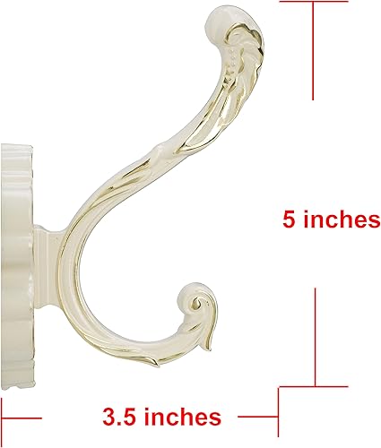 Miniatura 2 de Ganchos de pared para colgar abrigos, ganchos decorativos para toallas, ganchos de pared de aluminio resistentes para colgar abrigos, bolsos y ropa