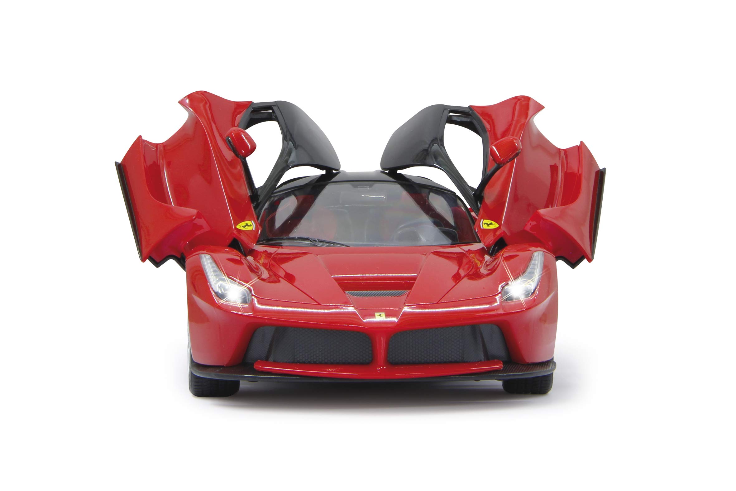 JAMARA 404130 - La Ferrari 1:14 2,4 GHz drzwi ręczne - samochód RC, oficjalnie licencjonowany, do 1 godziny czasu jazdy, ok. 11 km/h, idealnie odtworzone szczegóły, szczegółowe wnętrze, światło LED,