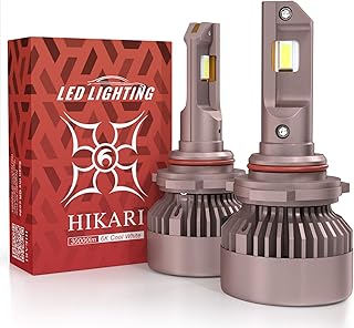 Hikari 2023 Future 30000LM 9012 HIR2 LED Bulbs, 65W Titanova LED, High Lumens Dual Beam LED Kit,6000K Cool White, IP68 Waterproof, Halogen Upgrade Replacement…
