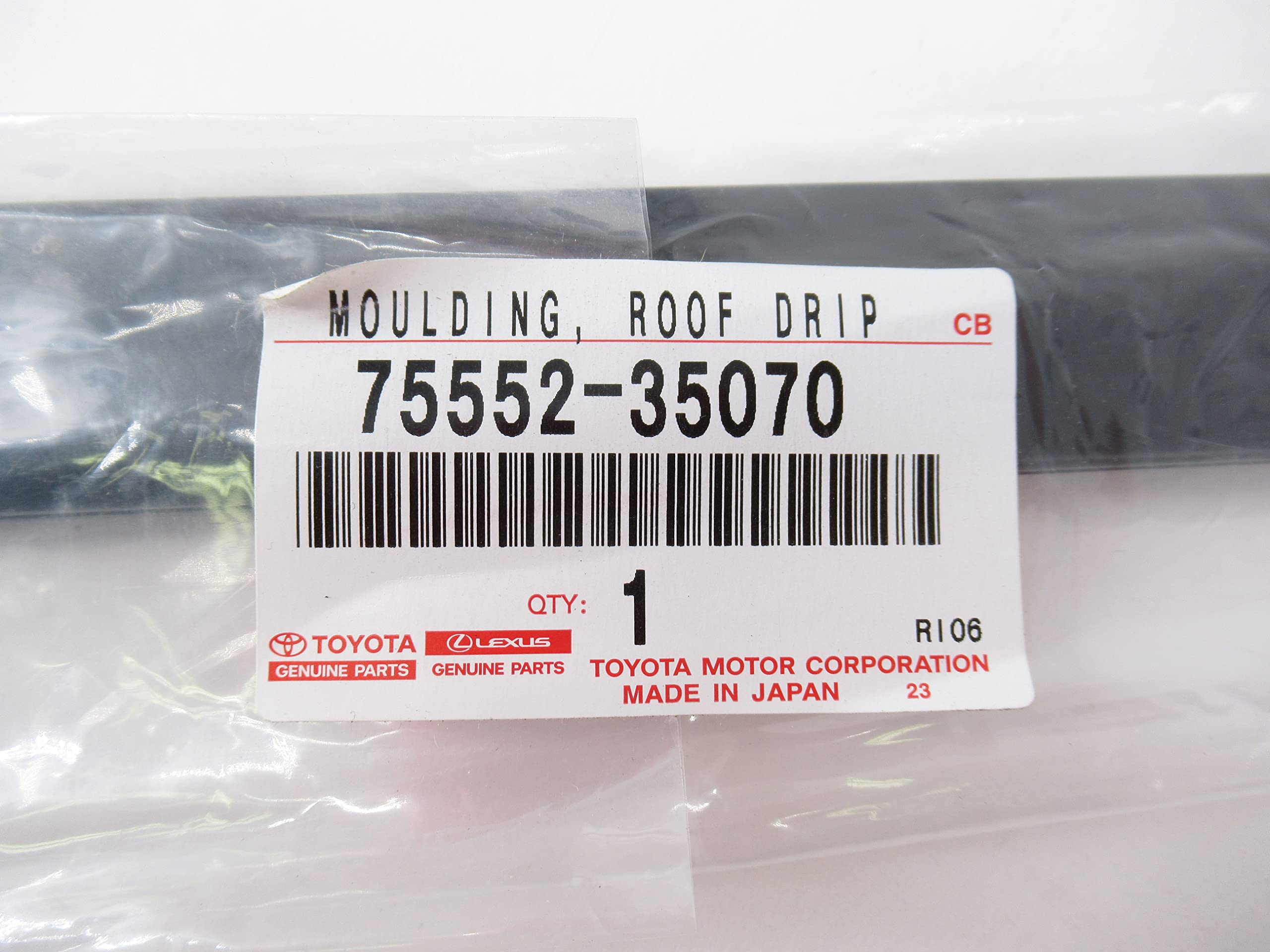 パクさま２箱 Amazon | トヨタ純正75552-35070ルーフモールディング | モール | 車