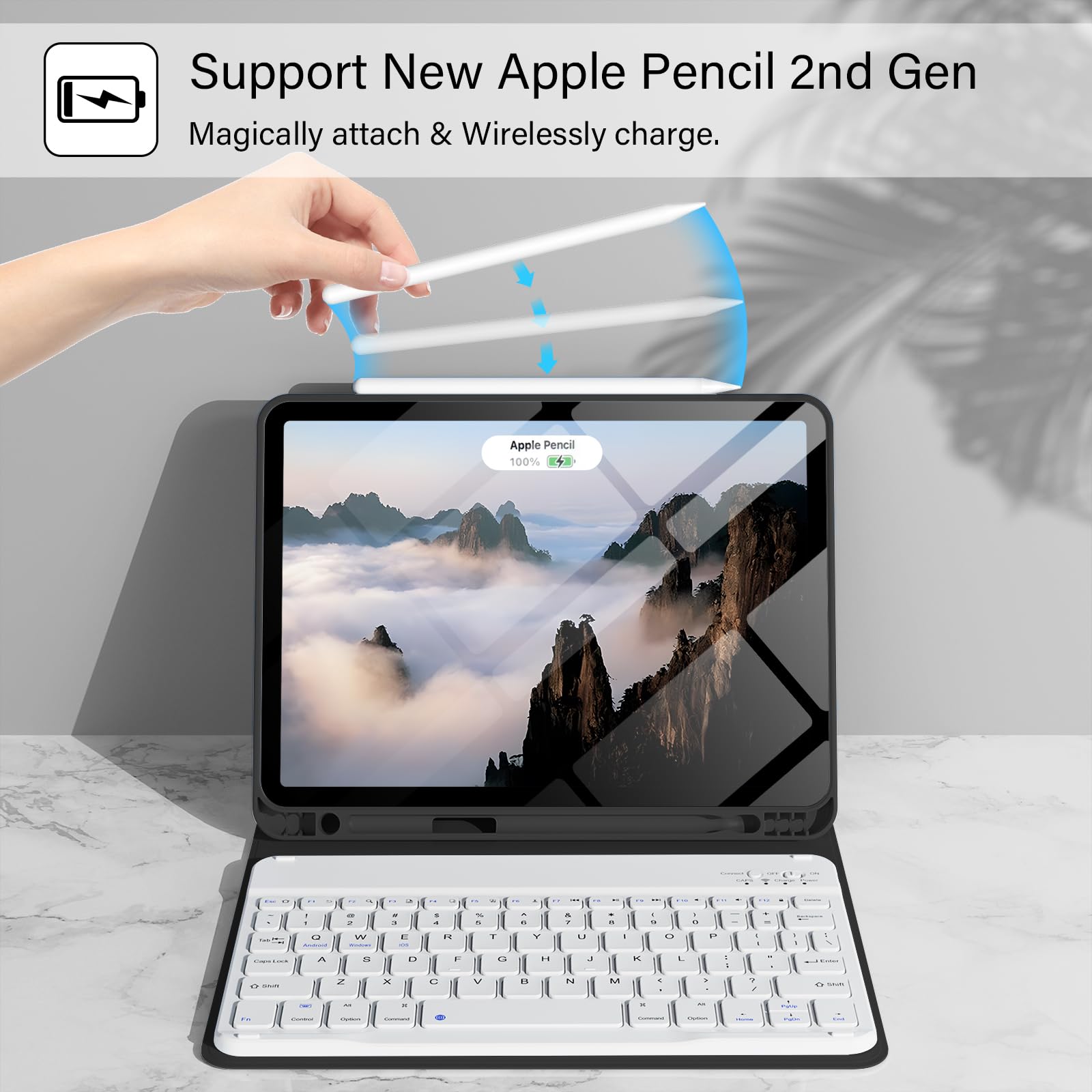 Case for iPad Air 6th Generation 11 inch M2 2024 with Keyboard and