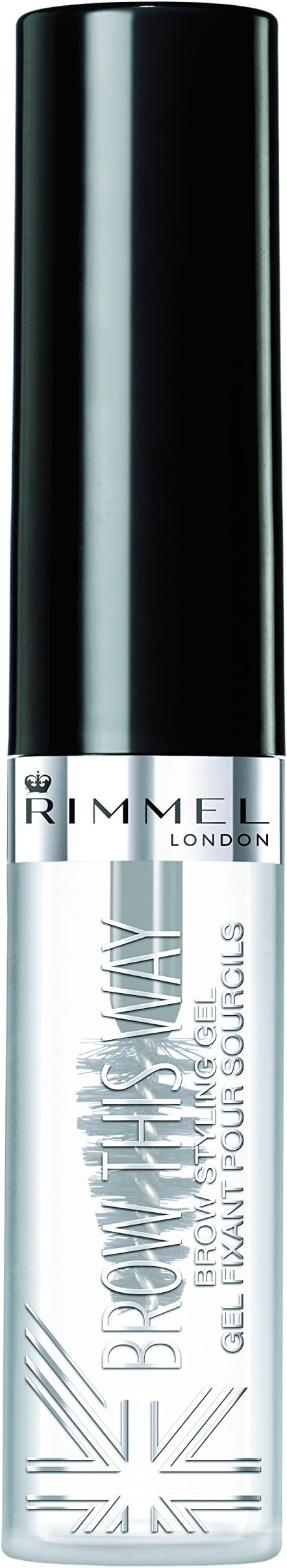 Rimmel London Brow This Way Eyebrow Gel, Precise and Smudge-proof Application for Ideal Shape, Clear, 5 g