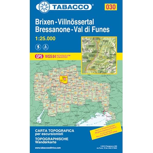 Bressanone. Val di Funes 1:25.000: 030