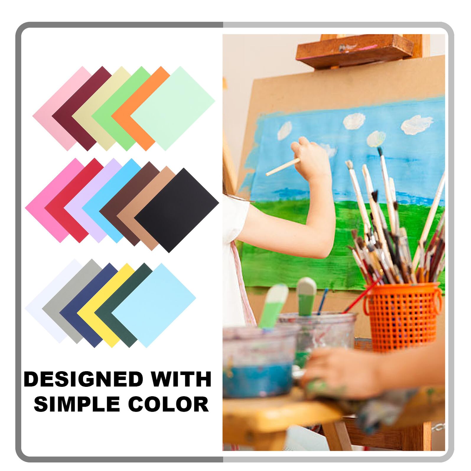 Homoyoyo 100fogli Carta Bianca per Origami Stampare e Lavori Fai da Te Kit di Carta per Cartoncini Materiali per Artigianato e Scrapbooking Adatto per Hobby e Decorazioni di Feste