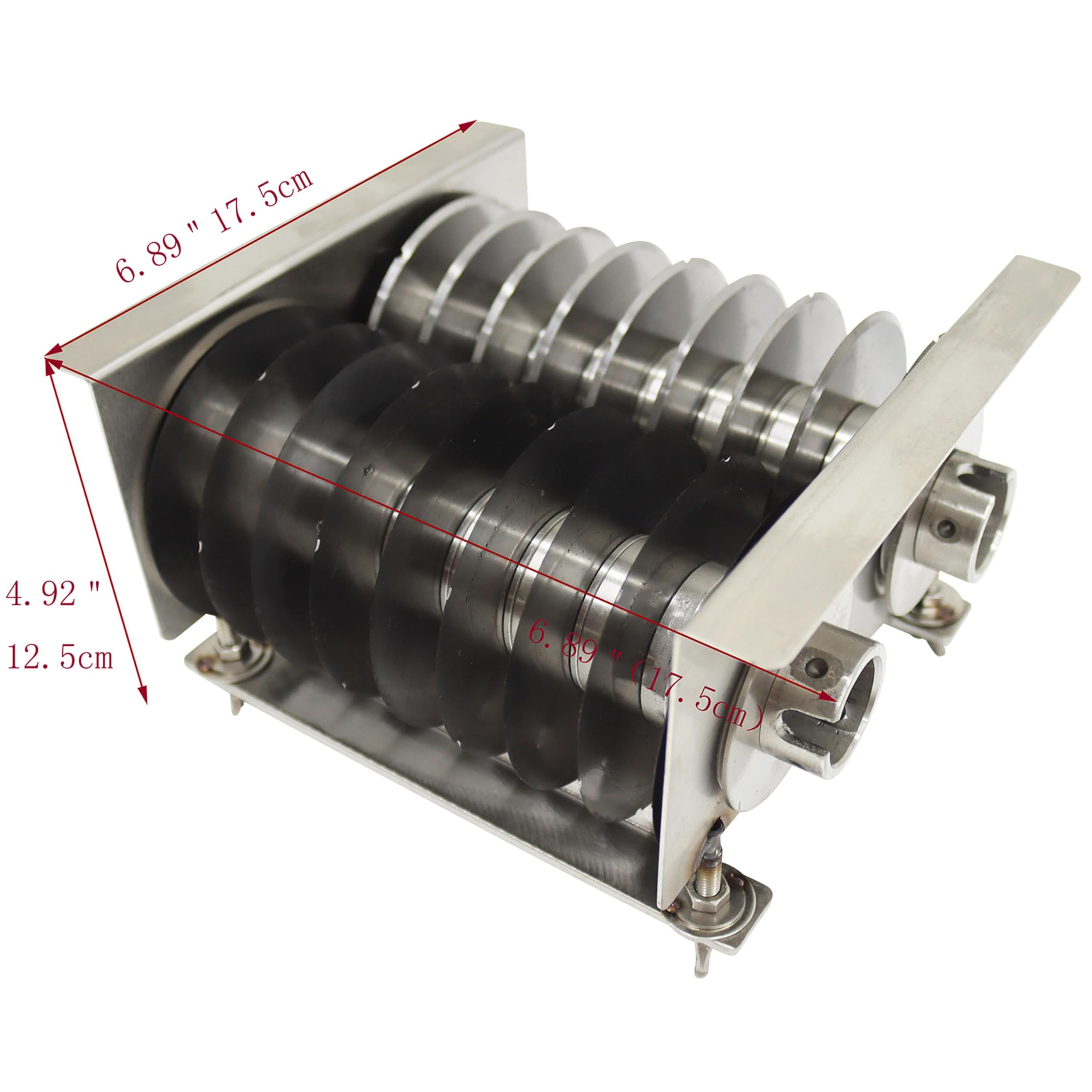 THUXEON 0.67inches/17mm Blade for Electric Food Slicer,110V Stainless Steel Blade for Commercial Slicer, Adjustable Thickness for Meat, Work for the Thickness Meat of 0.1-0.98inches/2.5-25mm