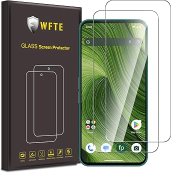WFTE 2-Pack for Fairphone 6 Screen Protector,9H Hardness,Anti-Scratch,Anti-Fingerprint,Bubble-Free,HD Clear,Dust-Free Premium Protective Tempered Glass Film for Fairphone 6,Case Friendly