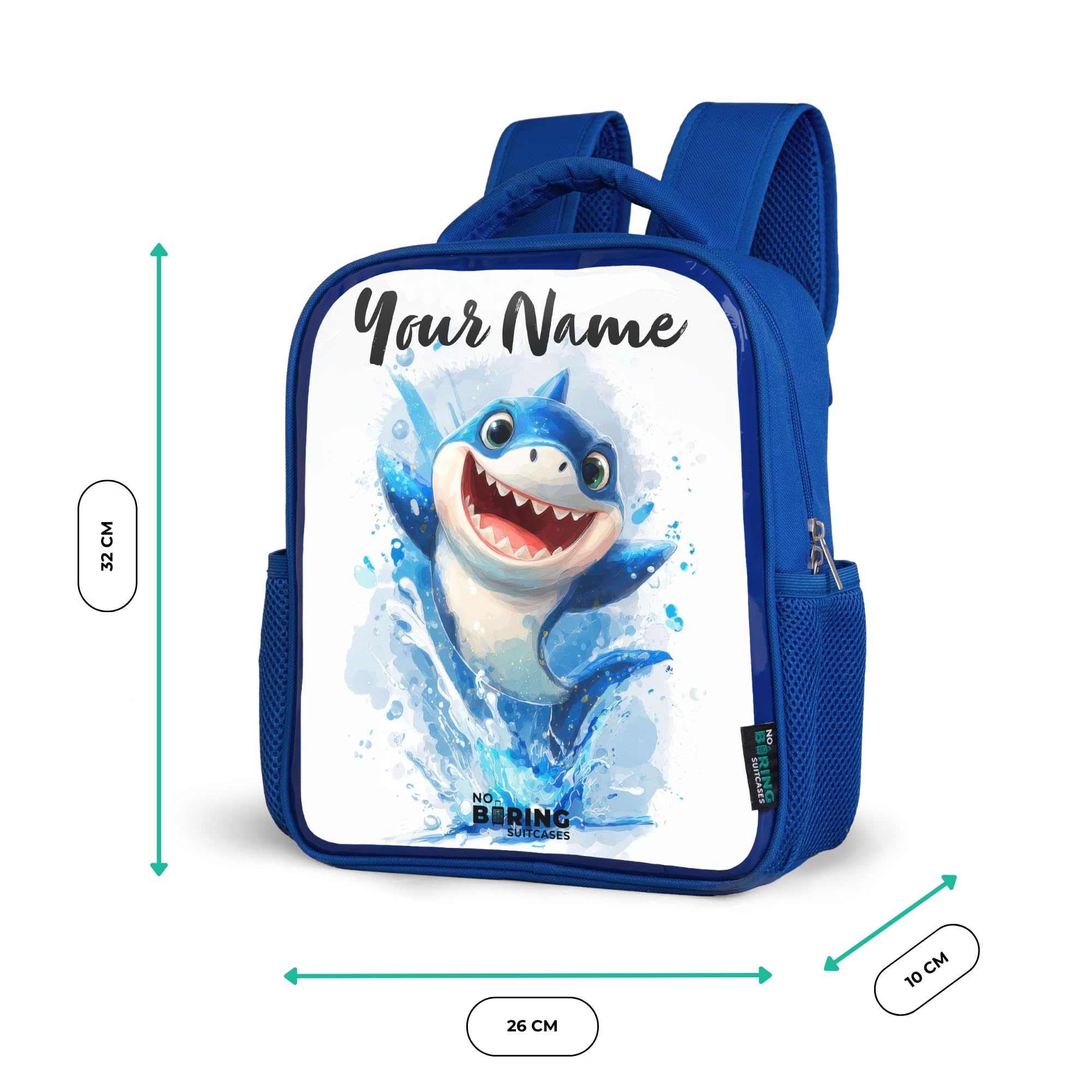 NoBoringSuitcases© Zaino Per Bambini Da Viaggio Blu Piccolo Zainetto | 8L - Bambino Backpack Zaini Scolastici Ragazzi In Età Prescolare Colorato School Bag