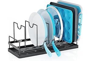 ANTOPY Cutting Board Drying Rack and Pot Lid Organizer