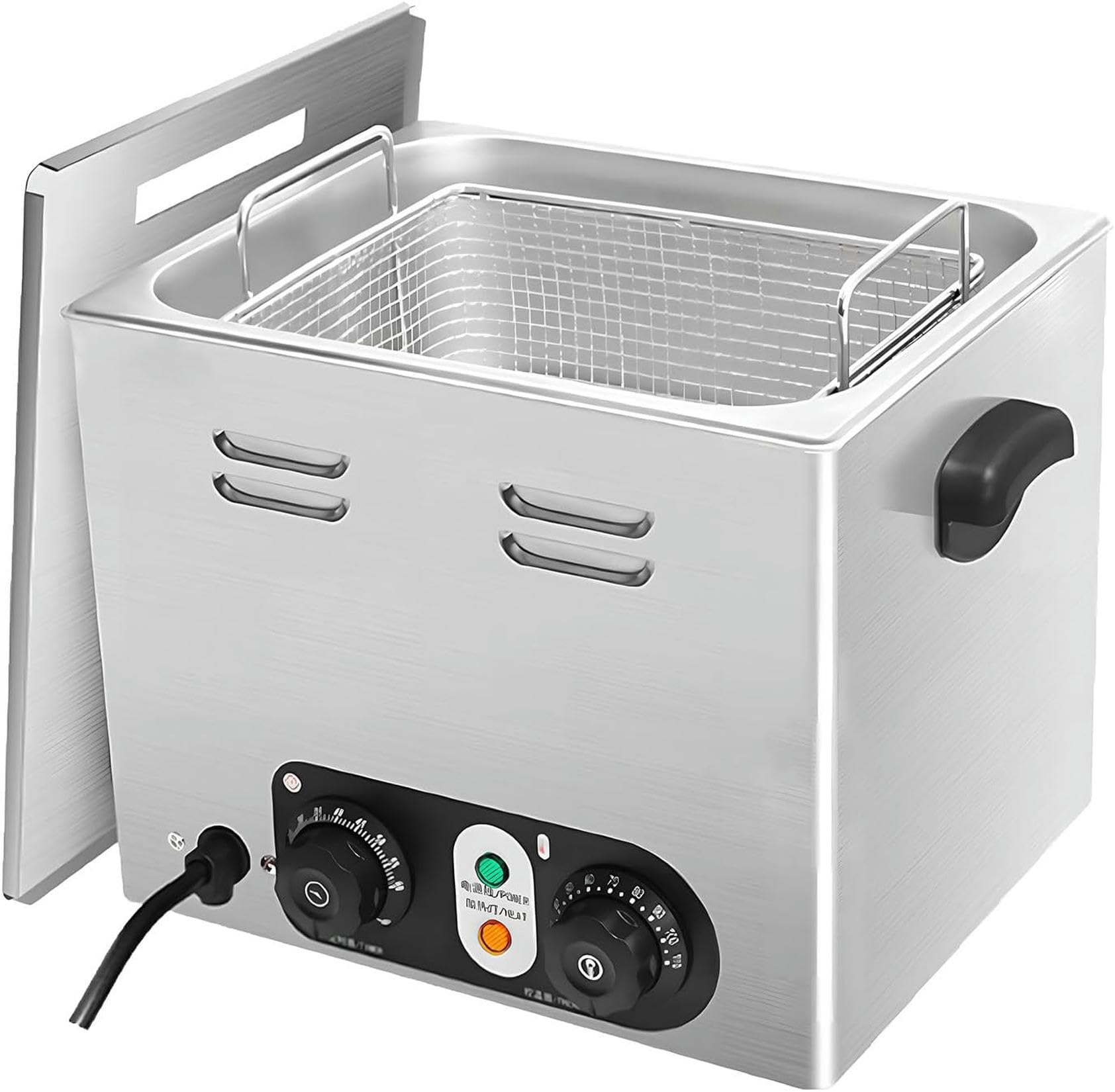 Fhrka Commercial Egg Boiler, Stainless Steel, With Mesh Basket, 45 Pcs Large Capacity Electric Poached Maker, Egg Poacher Pan