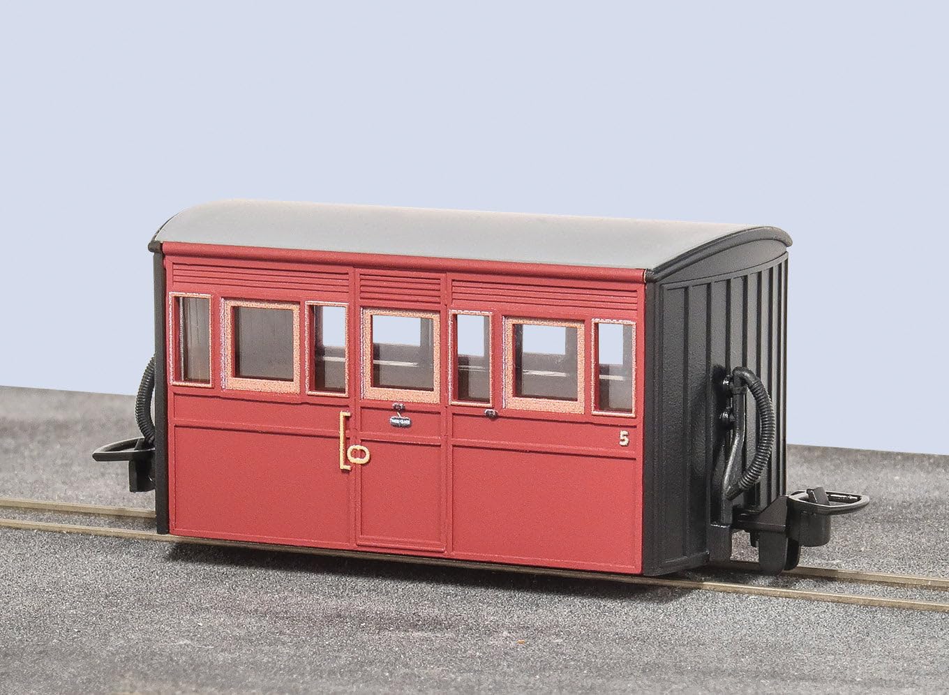 Peco GR-558C FR Bug Box Coach 3rd Class 1970s/80s Red Livery No 5 009 Gauge