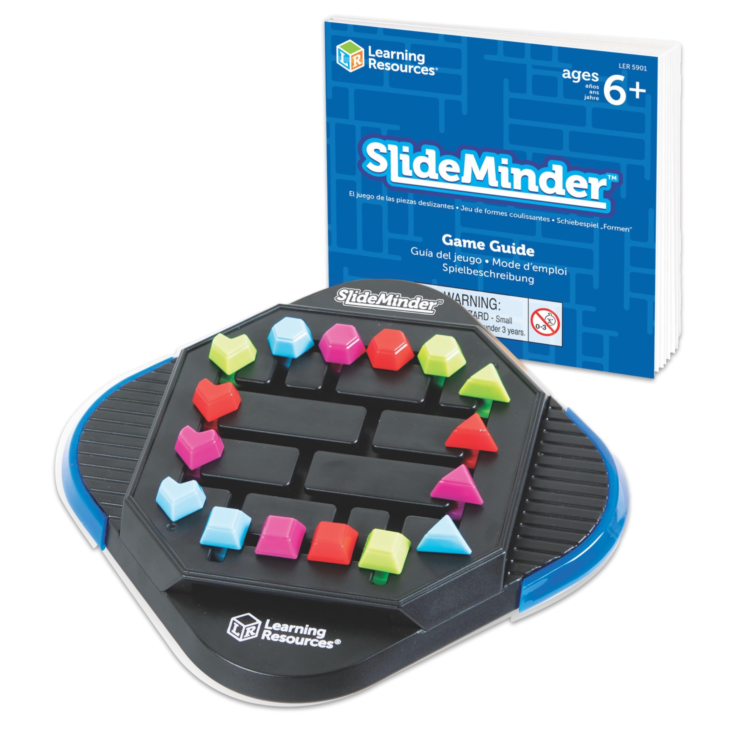 Learning Resources SlideMinder, Ages 6+, Fidget Puzzle for Kids, Brain Teaser Game, Travel Puzzle Toy, Critical Thinking