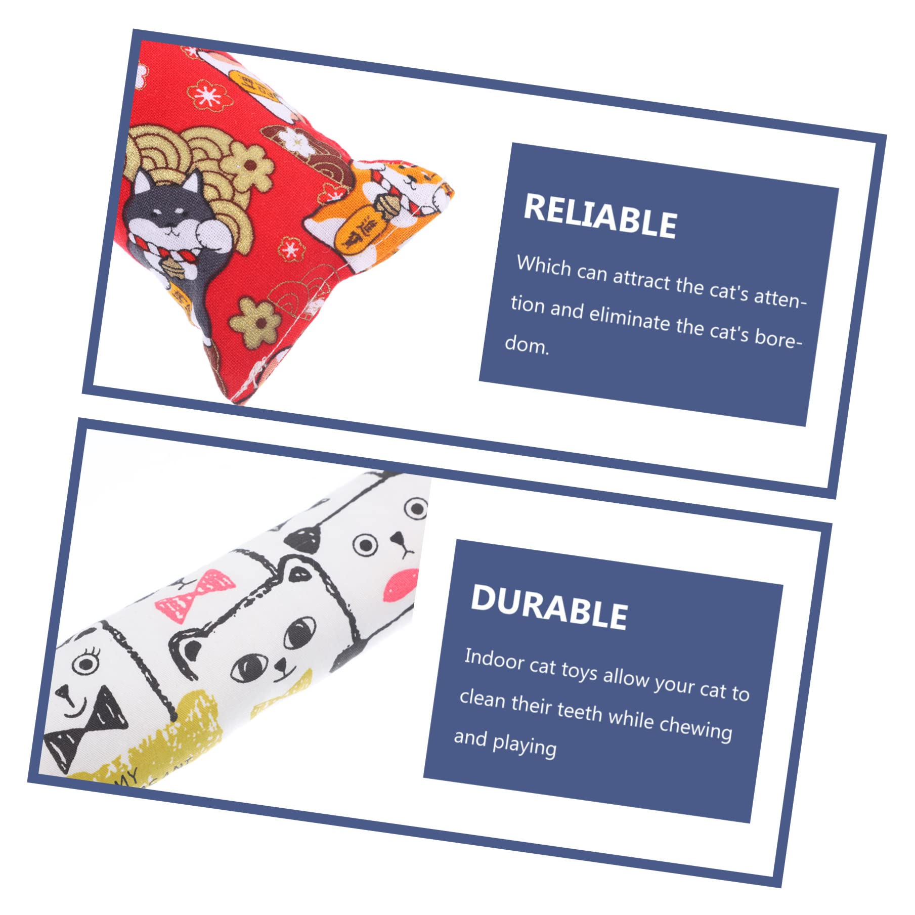 POPETPOP Jouets pour Chatons 12 Pièces à Chat Jouets à Mâcher pour Chat Jouets De Dentition Jouet pour à Mordre pour Chat Remuer Chat Peluche Flanelle Chaton