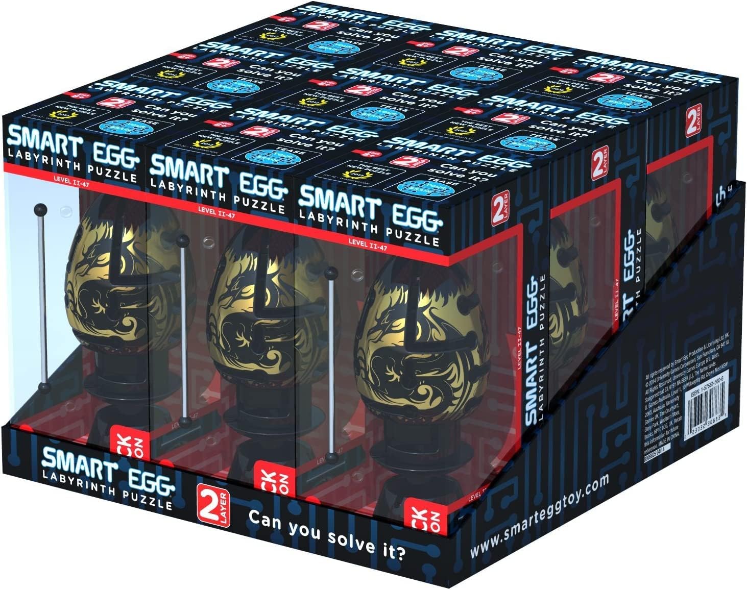 BLACK DRAGON 2-Layer Smart Egg Labyrinth Puzzle (Maddening)