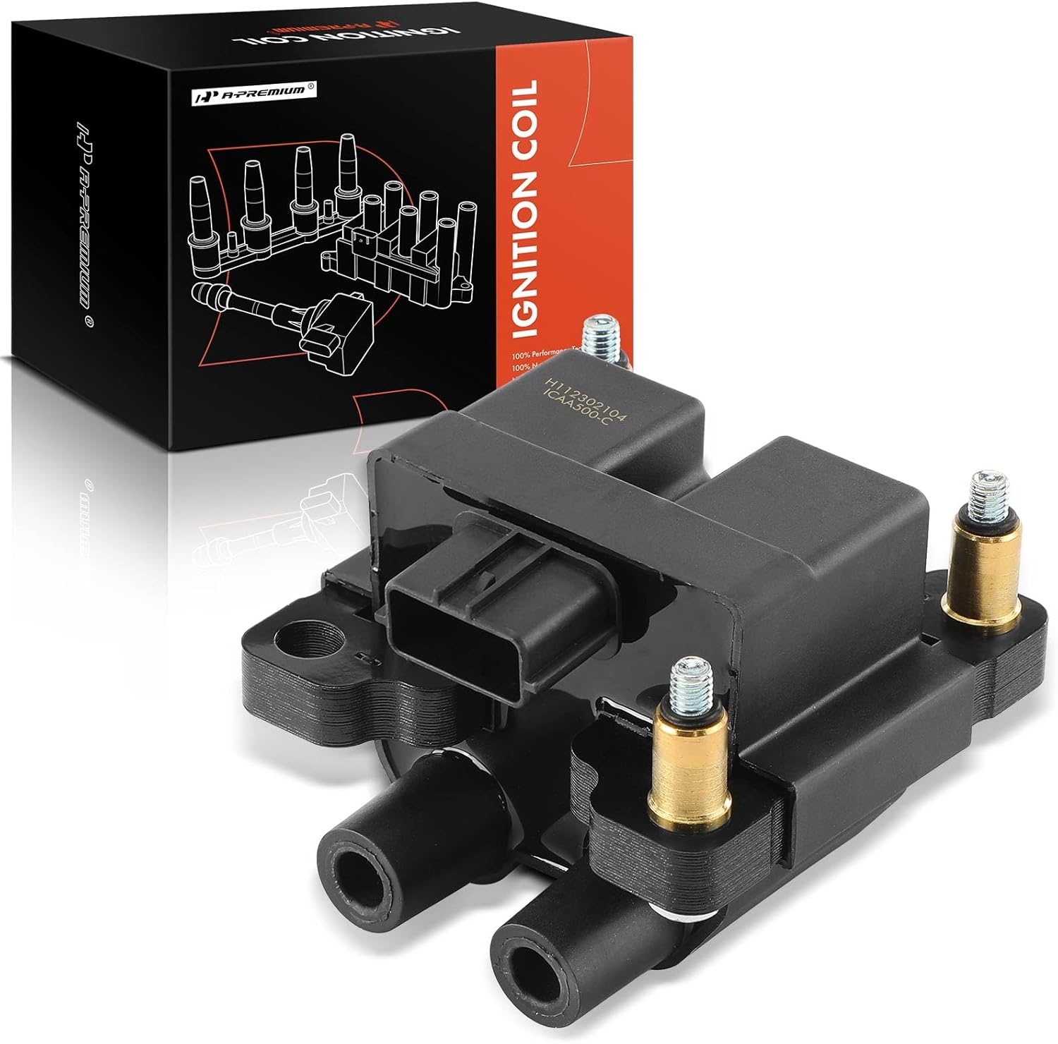 A-Premium Engine Ignition Coil Packs Compatible with Subaru Forester Impreza 2005-2010 Legacy Outback 2005-2009 Saab 9-2X 2005-2006 H4 2.5L