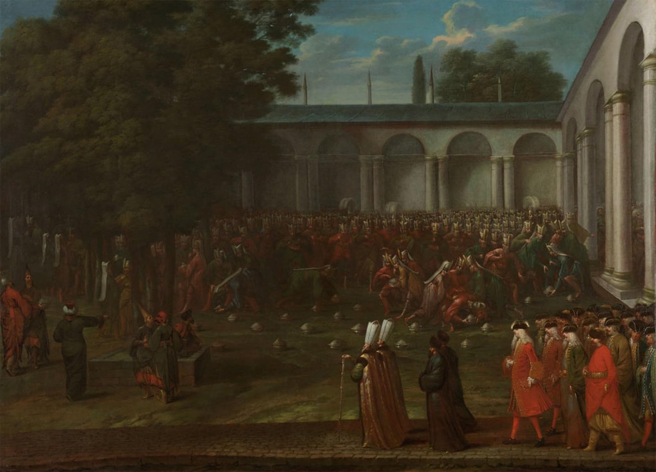 POSTERIIk Famous Print Pop Art Wall Art Graffiti Cornelis Calkoen on His Way to His with Sultan Ahmed Iii by Jean Baptiste Vanmour Art Prints for Home Decor 60x90cm