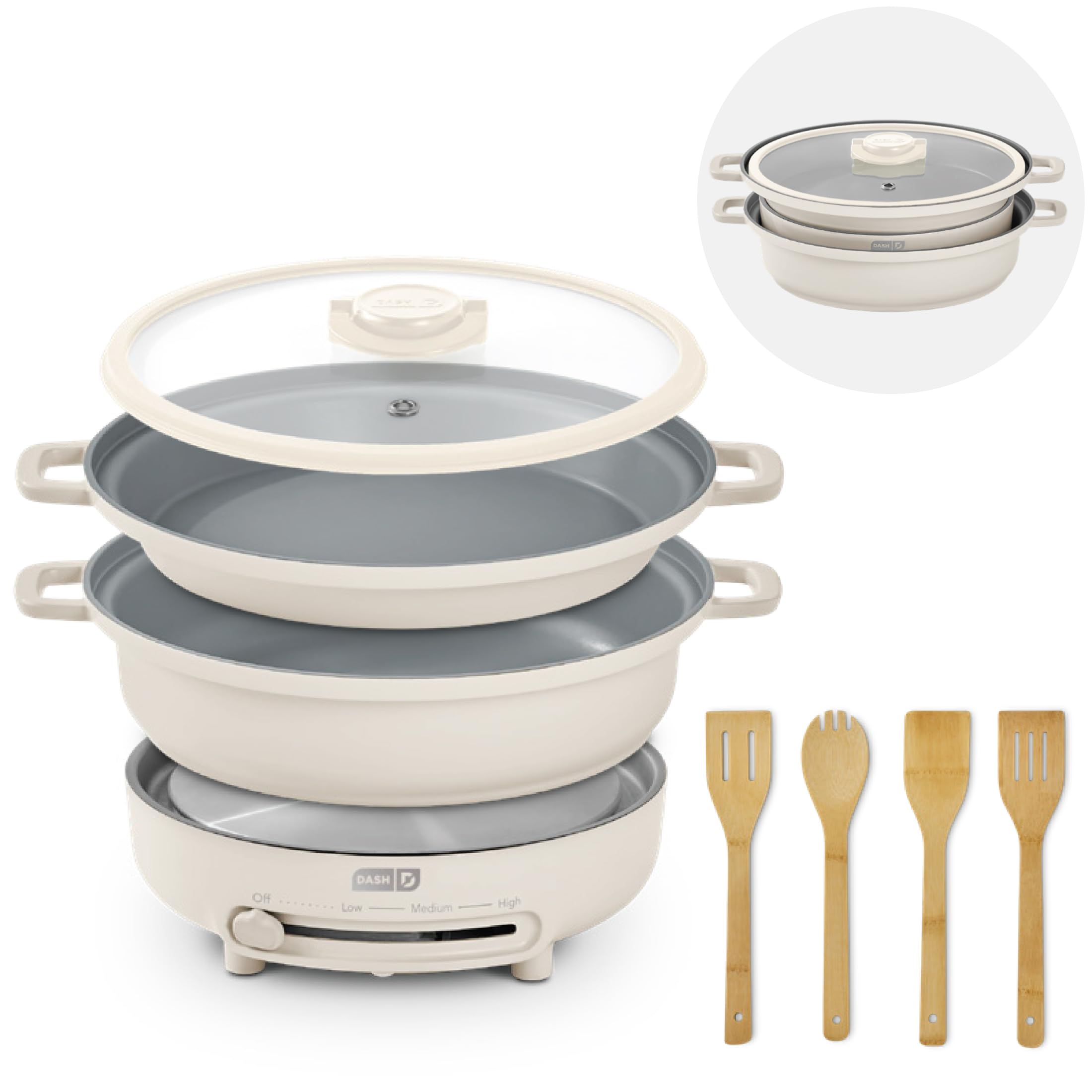 Dash Stacks Cookware Set with Electric Burner -13 Dash Stacks Cookware Set with Electric Burner -13