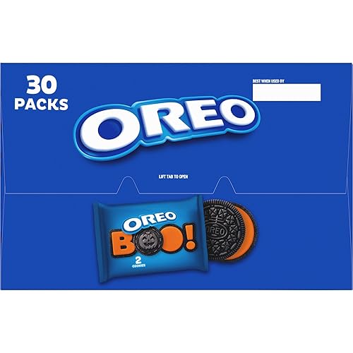 Miniatura 77 de OREO Galletas de sándwich de chocolate con crema sabor a chips de Java tamaño familiar, 17 onzas