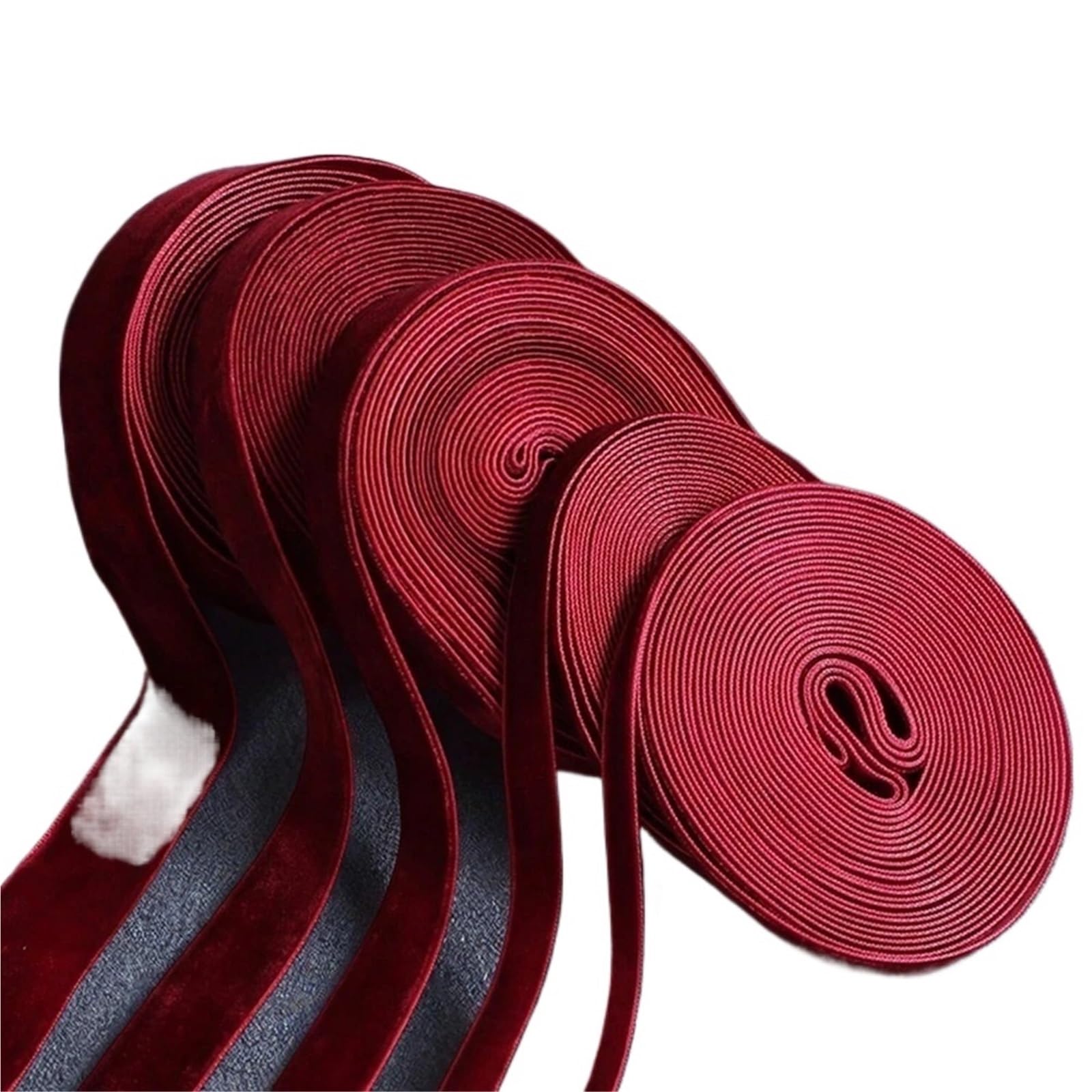 Samtband, Samtbandrollen, rot, 1–4 cm breit, 2 Stück(1.5cm)