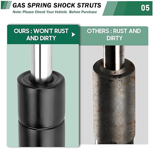 Miniatura 5 de Soporte de elevación para ventana trasera, amortiguadores de gas de vidrio para Jeep Grand Cherokee 6601 2005-2010 05 06 07 08 09 10 Jeep Grand