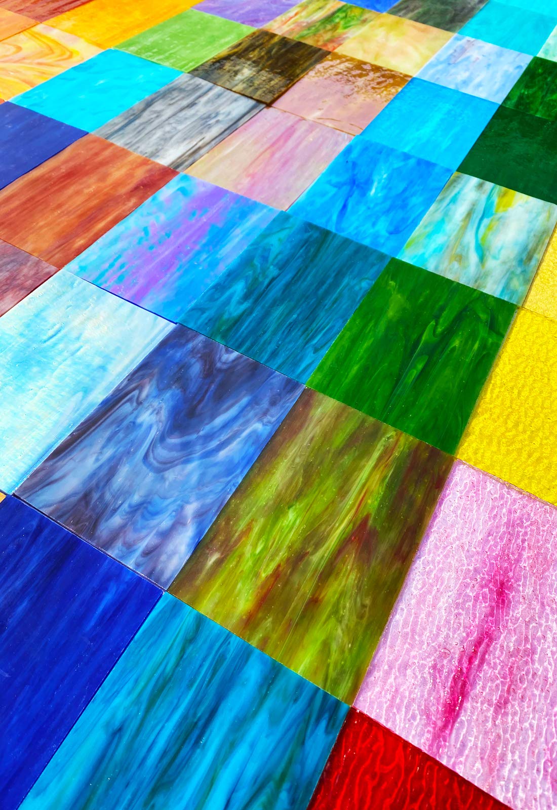 Amazon.co.jp: PALJOLLY ブルーステンドグラスシート 9枚パック 4 x 6