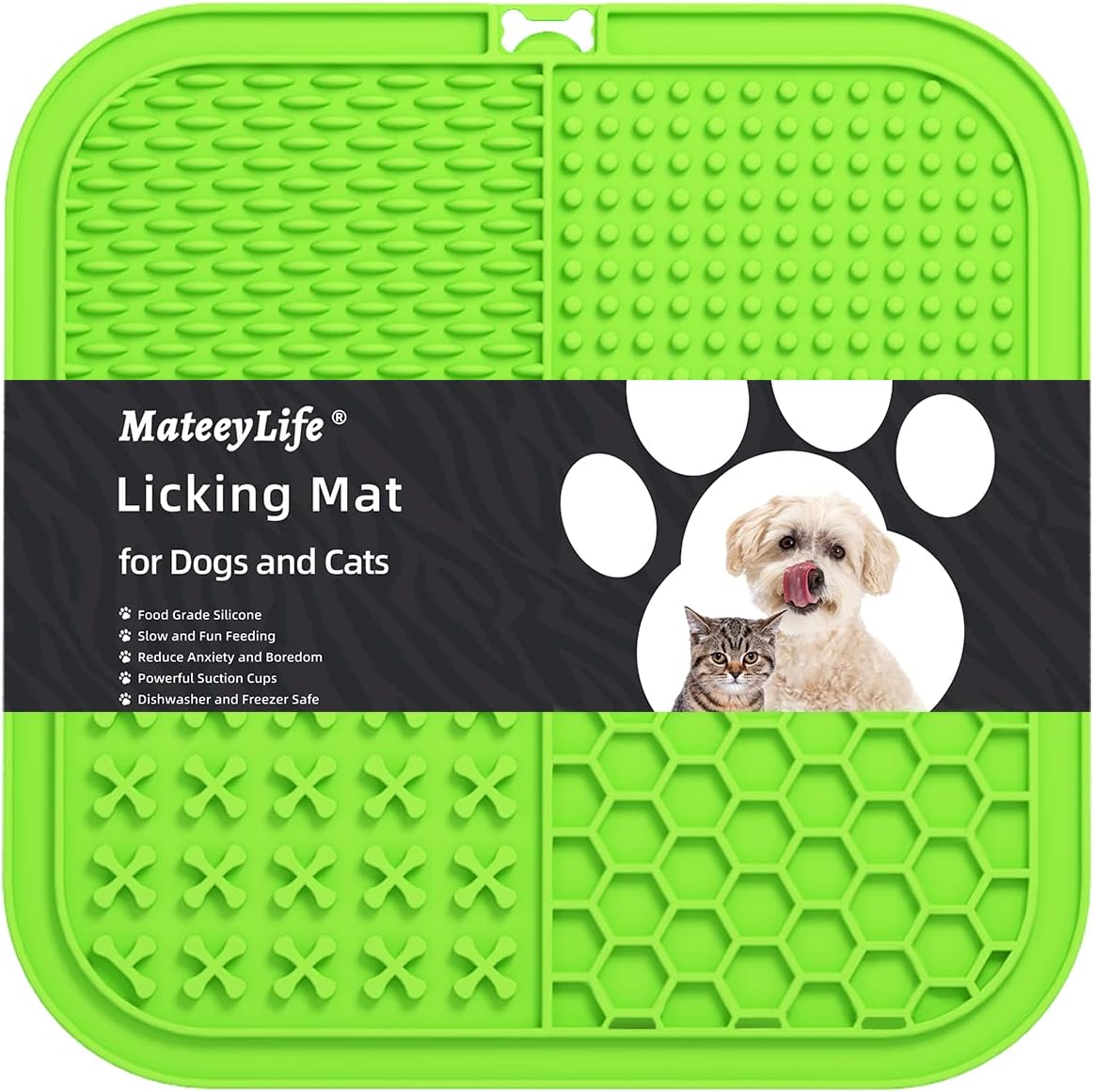 MateeyLife Licking Mats for Dogs and Cats, Premium Lick Pad