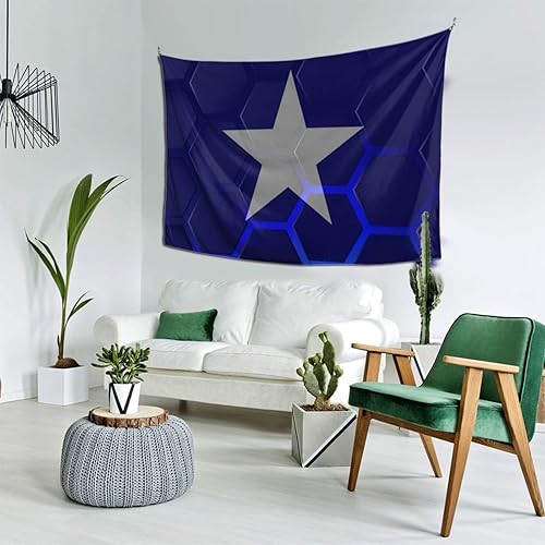 Miniatura 3 de LIFANGMI Bonnie Blue Flag Tapestry Wall Hanging 60x40 Inch Bedroom Living Room Dormitory Home Decoration Wall Tapestry