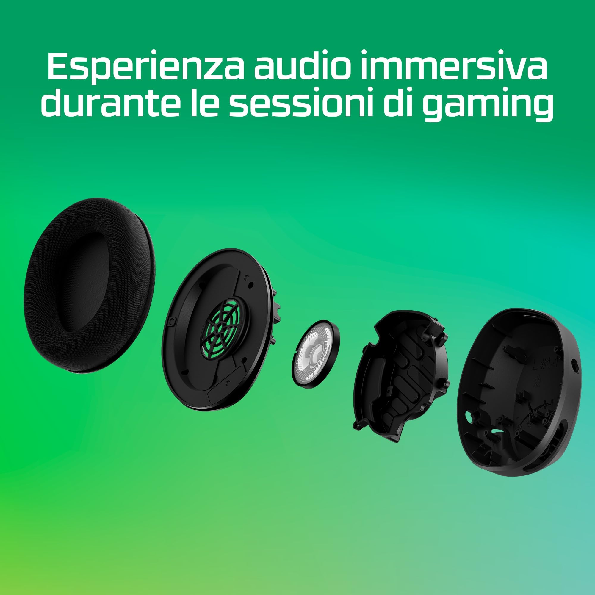 HyperX CloudX Stinger II Core, Cuffie da Gaming, Connessione Cablata a 3,5mm, Telaio in Plastica, Cuscinetti in Memory Foam Rivestiti in Tessuto, Comandi sul Padiglione, Adatto per Xbox, Bianco
