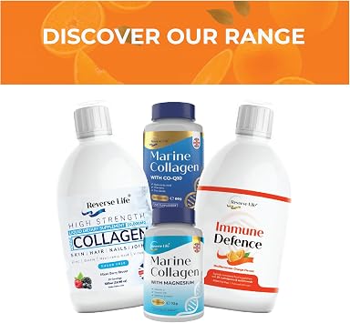 Reverse Life - Immune Defence - Orange Flavour Liquid Multivitamin Drink with 23 Essential Vitamins and Minerals - Maximum Strength Liquid Supplement 500ml