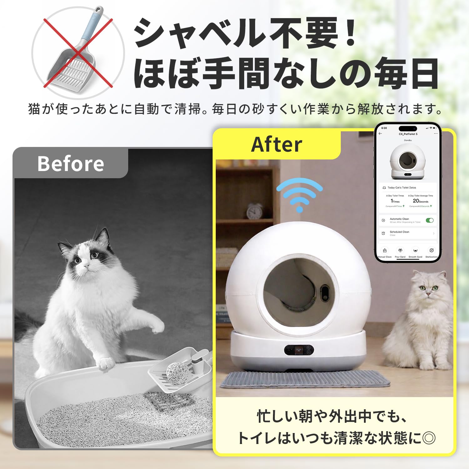 Amazon | PETABOCT【2026モデル】 自動猫トイレ スマートトイレ 全自動