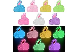 50 PCS Tiny Luminous Easter Bunnies