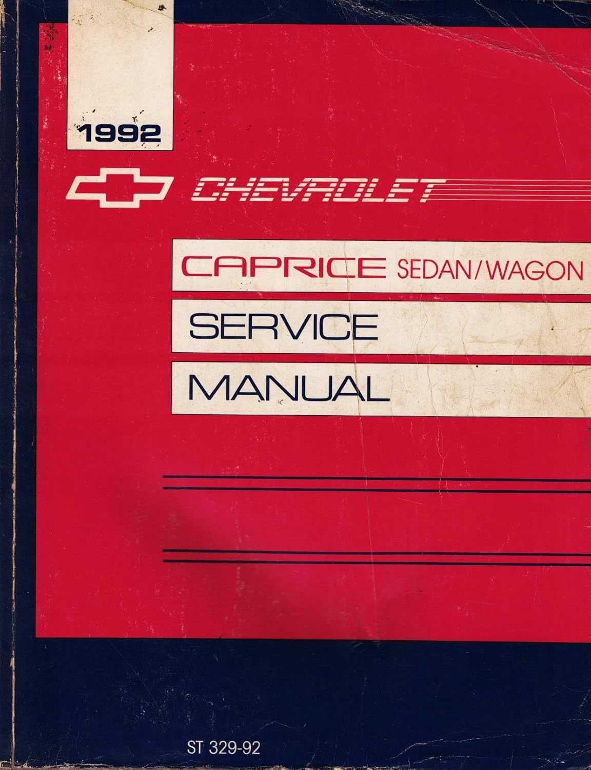 1992 Chevy Caprice Repair Shop Manual Original General Motors