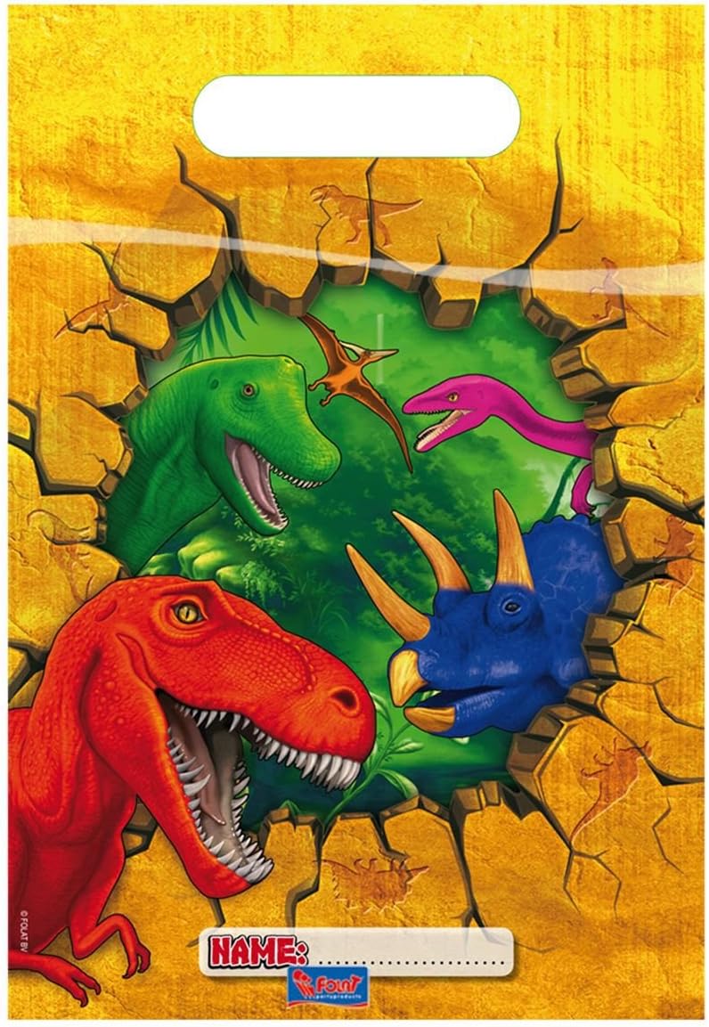 Folat Dino Party Plates Diameter 18 cm Pack of 6