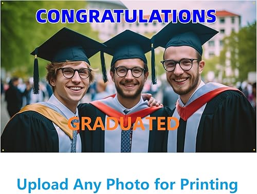 Miniatura 5 de Pancartas y letreros personalizables, texto HD y fotos para fiestas, negocios, cumpleaños, exteriores e interiores (8 x 4 pies)