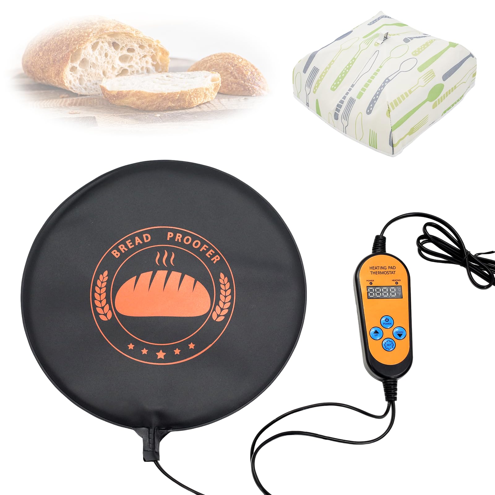 Tapis chauffant à pain avec thermostat réglable pour une fermentation stable