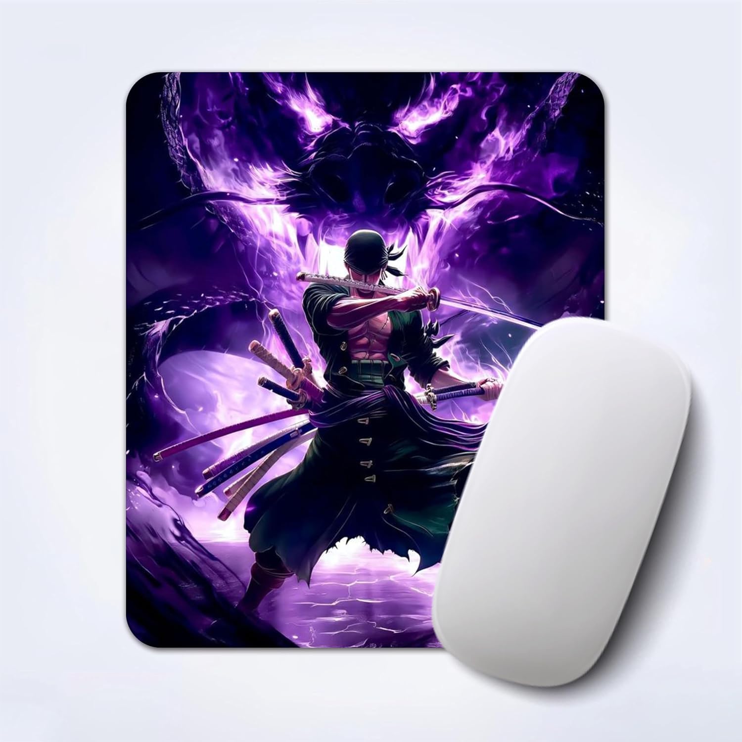 Mouse Pad with Design, 24 x 20 cm, 3mm Thick Rubberised Base Mouse Pad for Computer, PC, Laptop (Anime - 2)-image-19